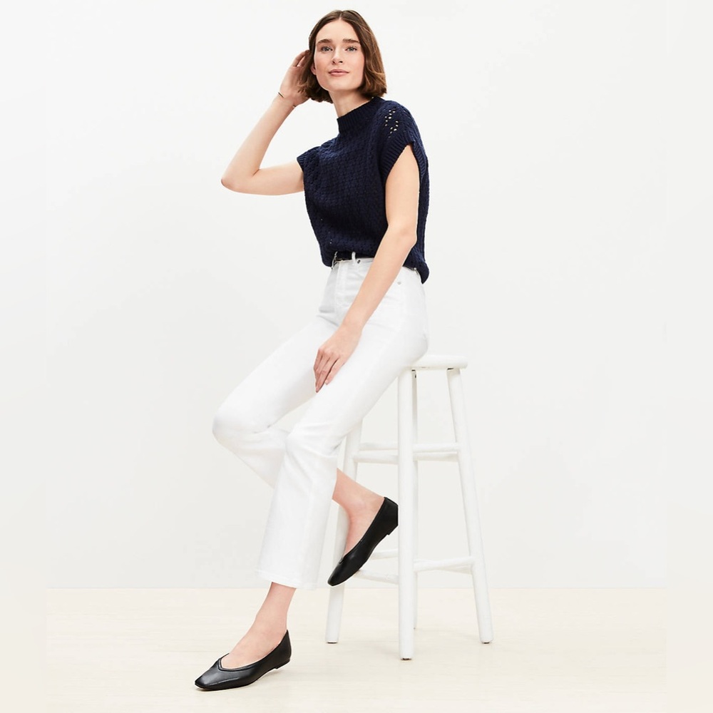Petite High Rise Kick Crop Jeans